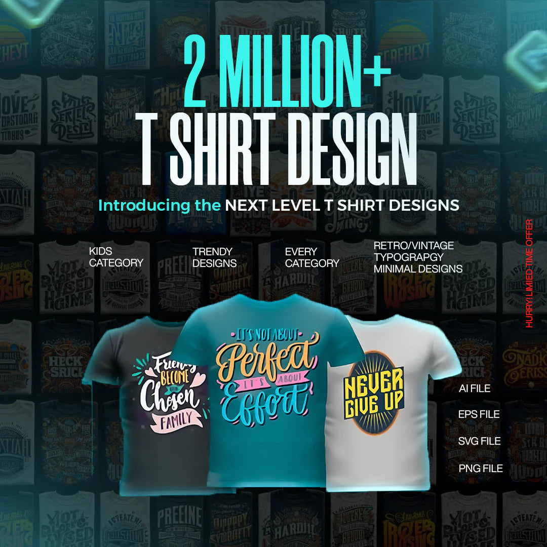 2 Million+ Killer T-Shirt Designs with Reselling Rights