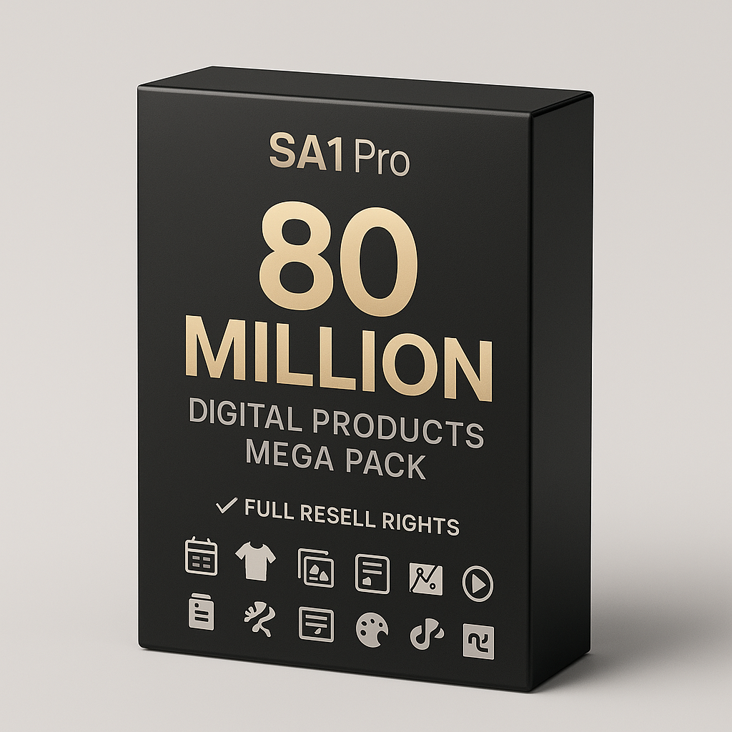 SA1 Pro – 80 Million Digital Products Mega Pack